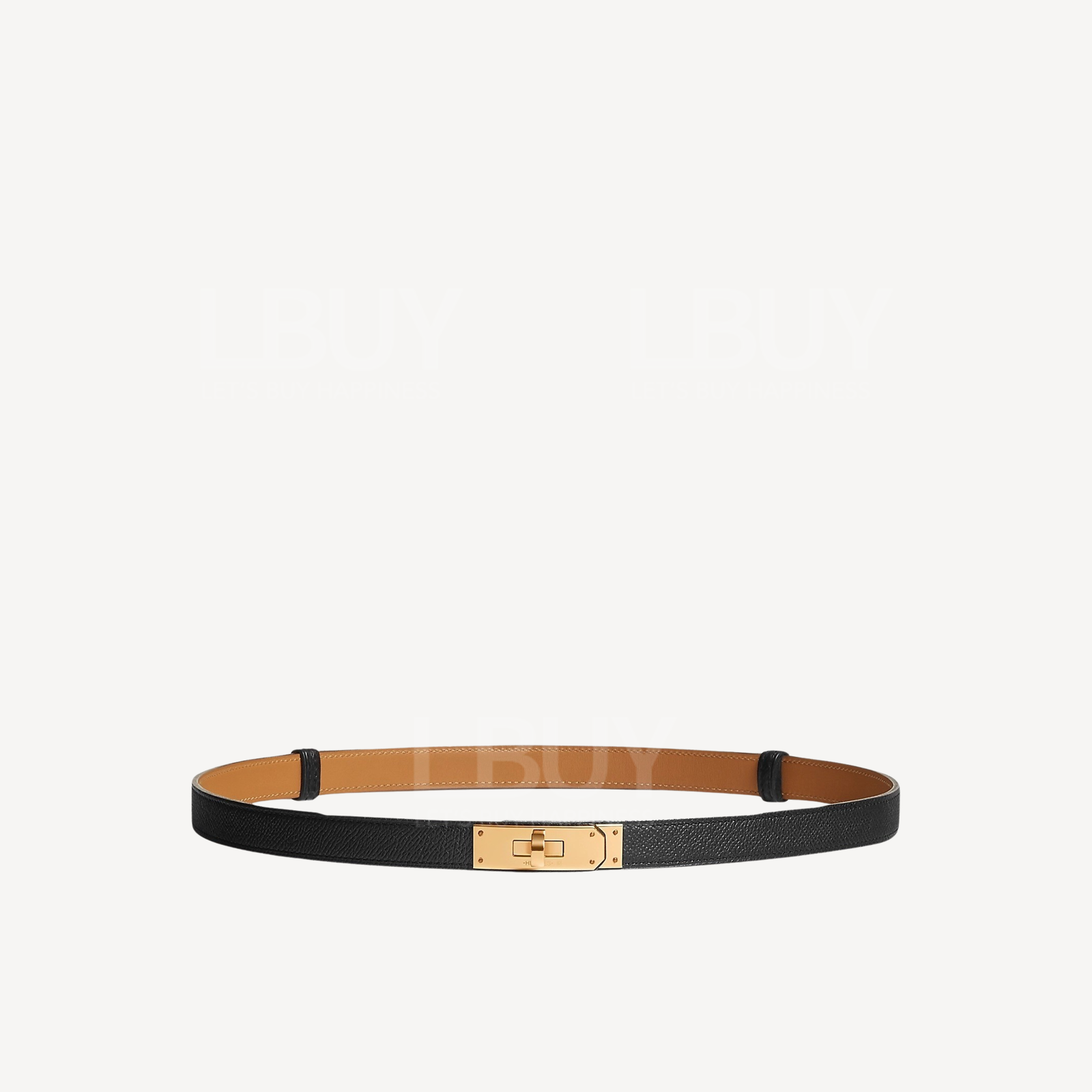 Hermes Kelly 18 Belt 腰带 黑色 金扣