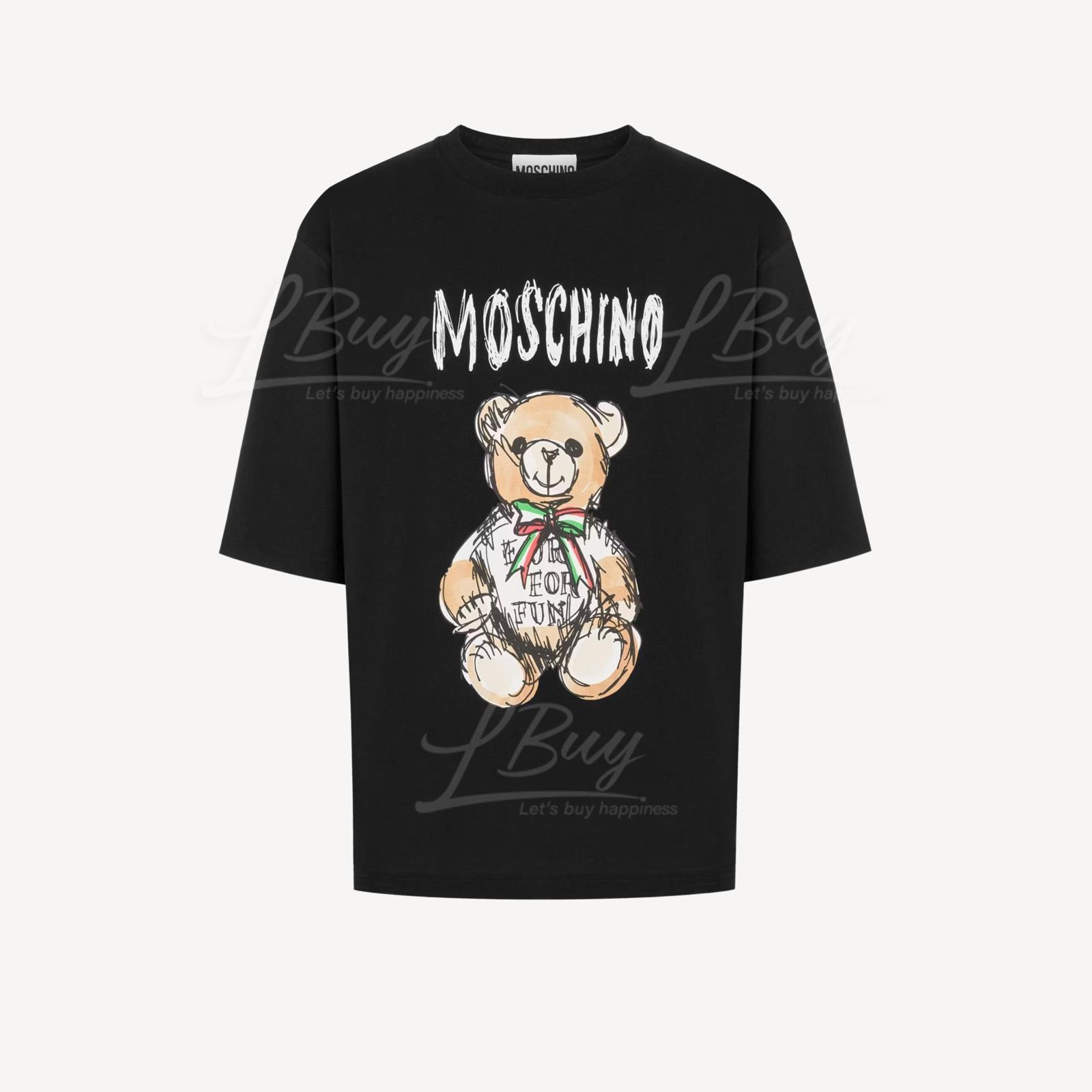 Moschino Teddy Bear 印花棉T恤