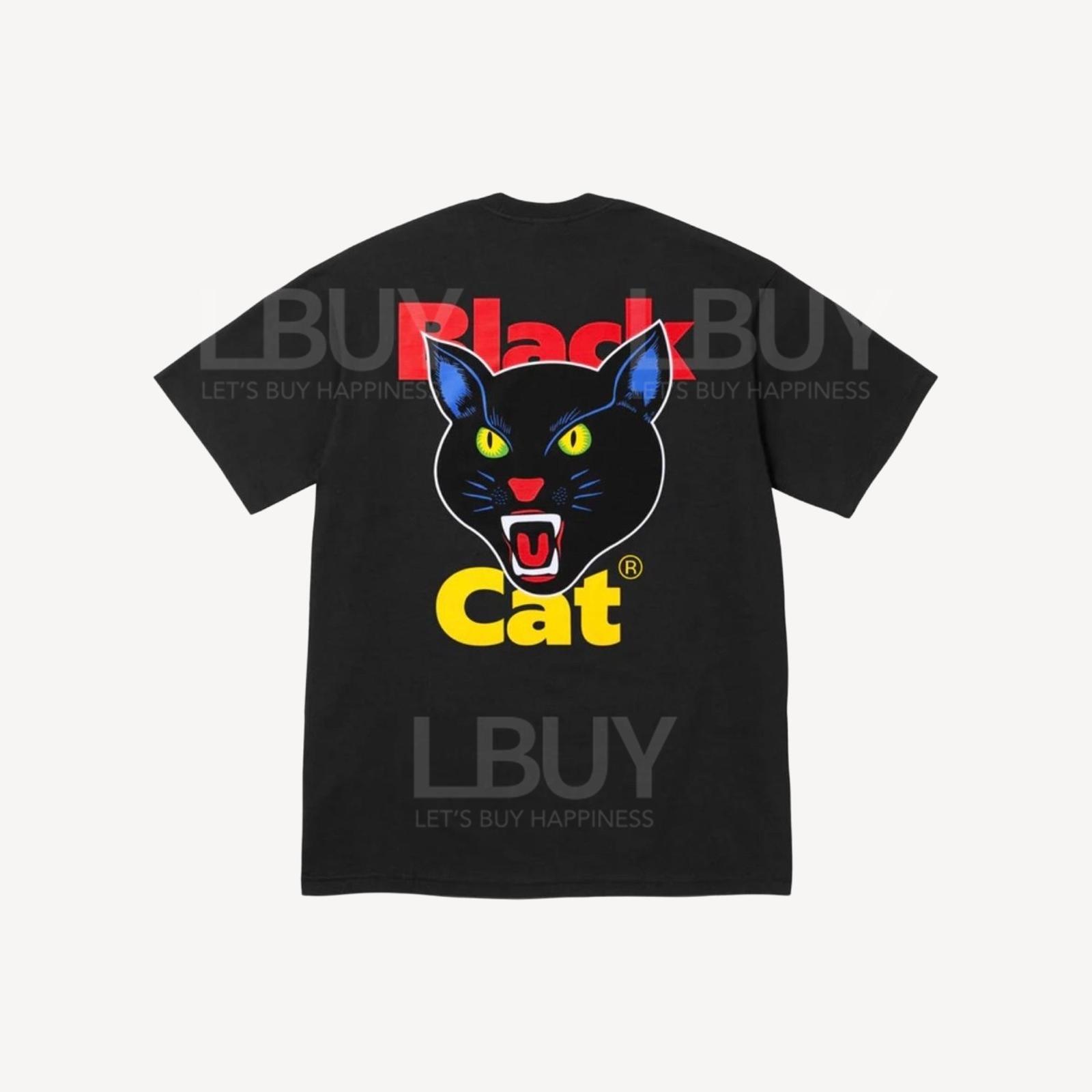 Supreme Cat 黑色短袖T恤