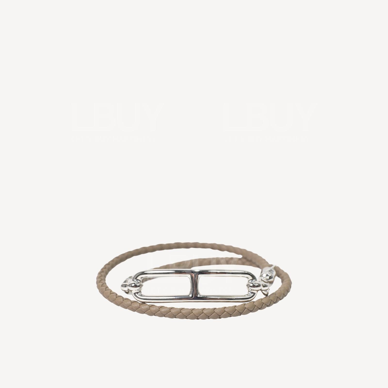 Hermes Roulis Double Tour Bracelet Etuope with Palladium-plated Hardware