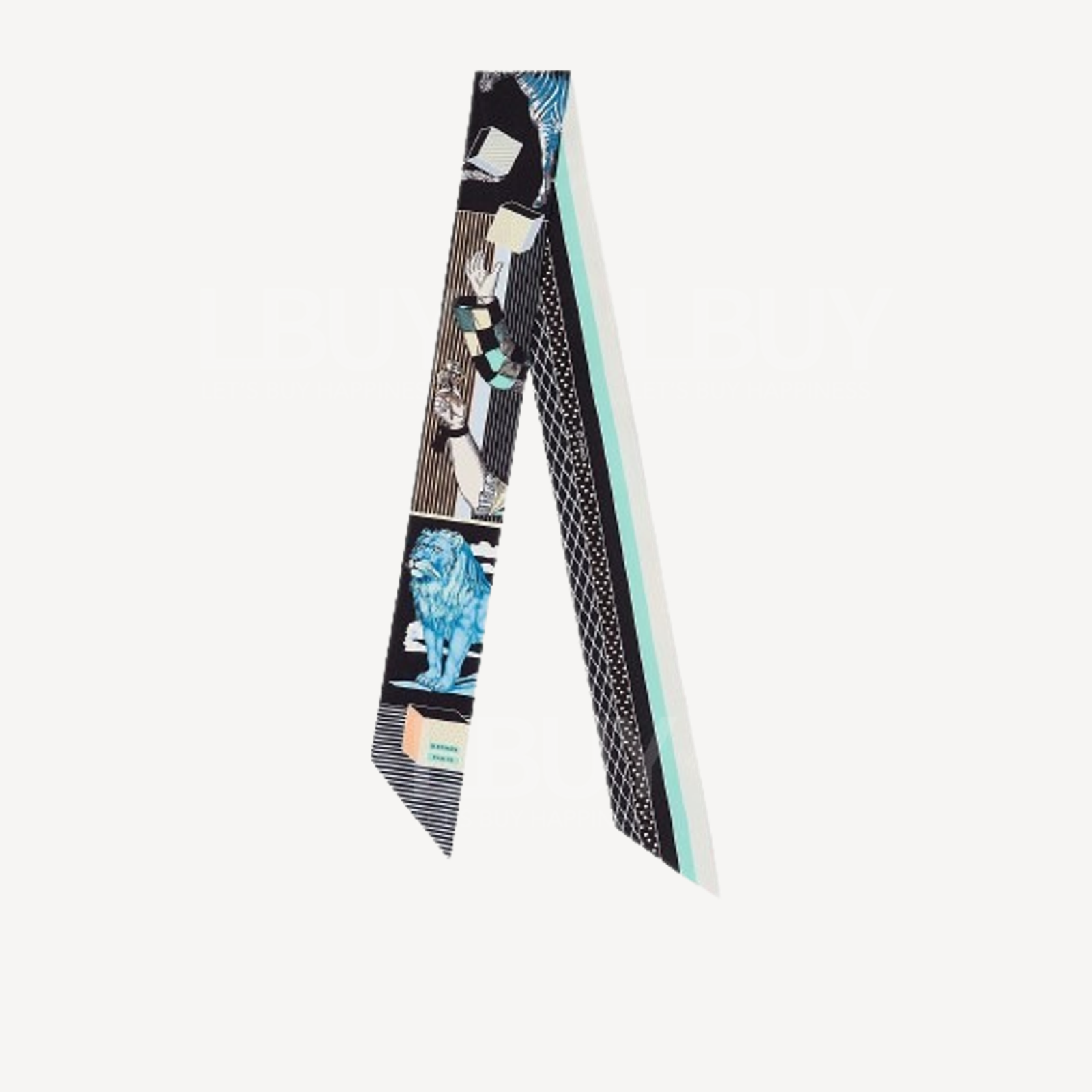 Hermes Grand Theatre Nouveau Twilly Noir Bleu Vert