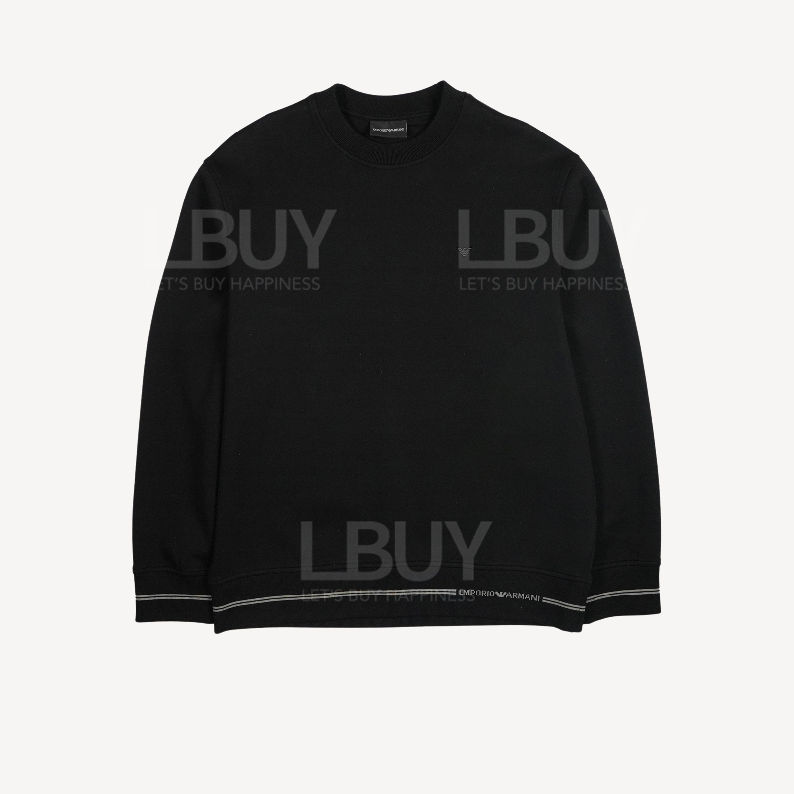 Emporio Armani Cotton Sweatshirt black
