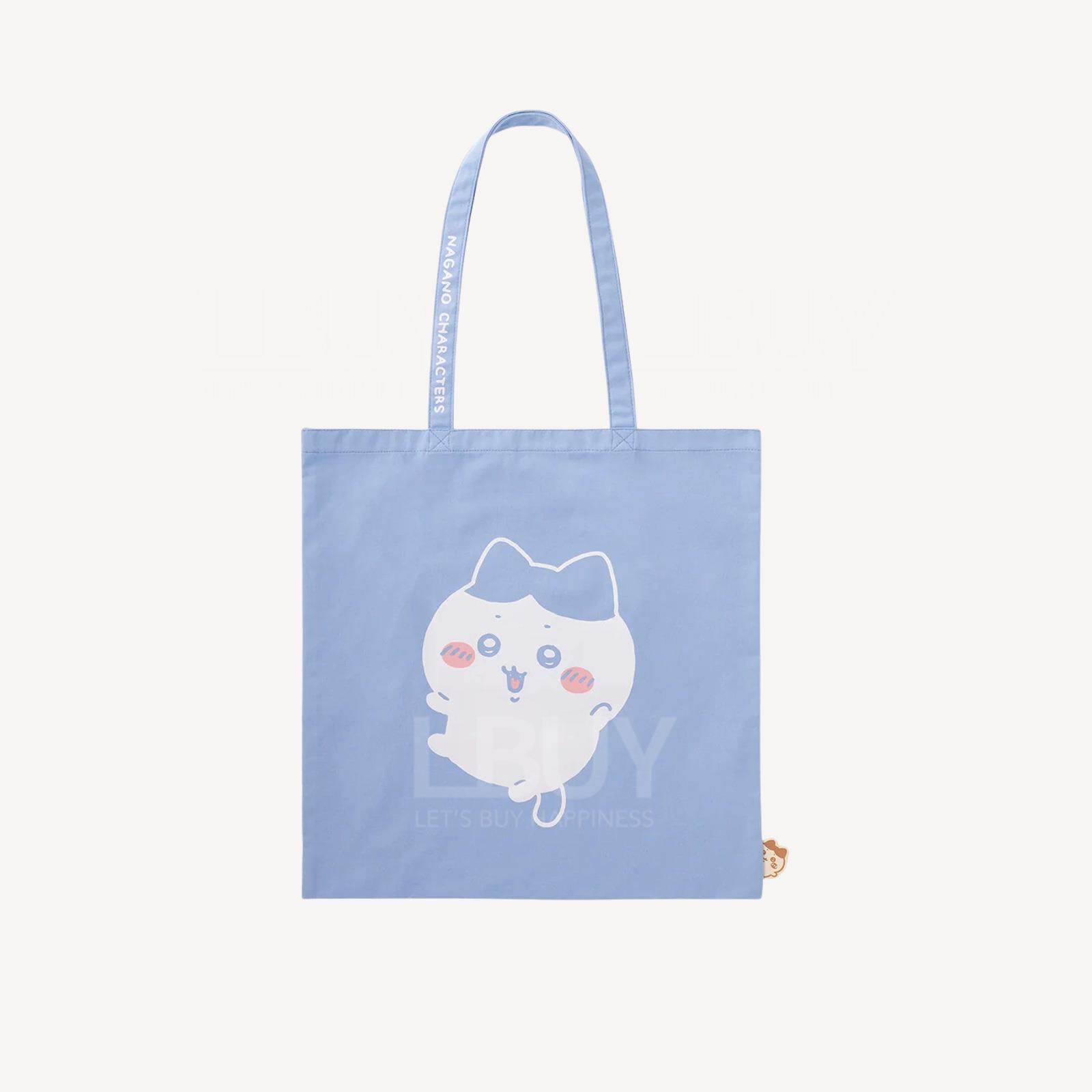 Chiikawa 蓝色帆布购物袋 小八