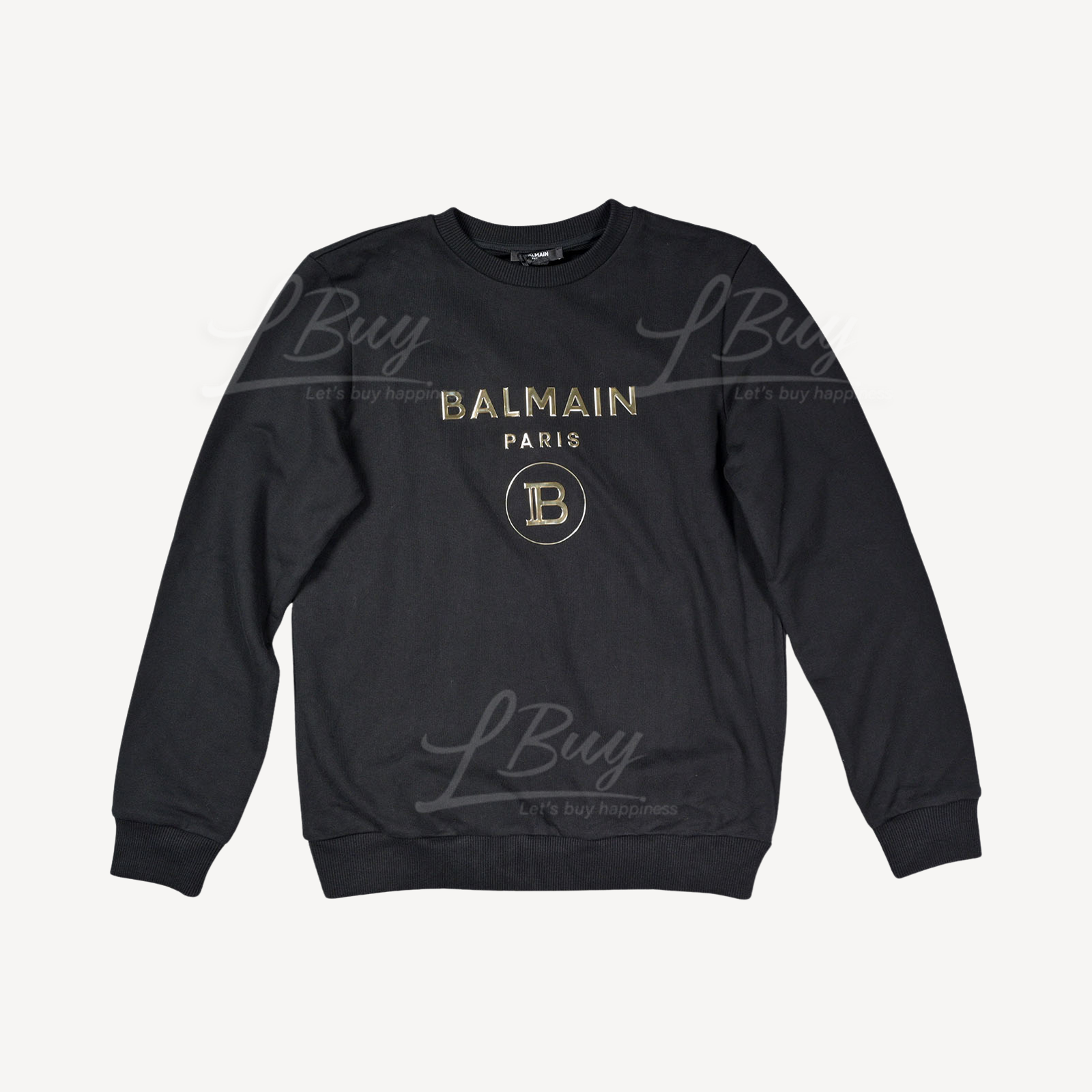 Balmain 金色Logo 衛衣 黑色