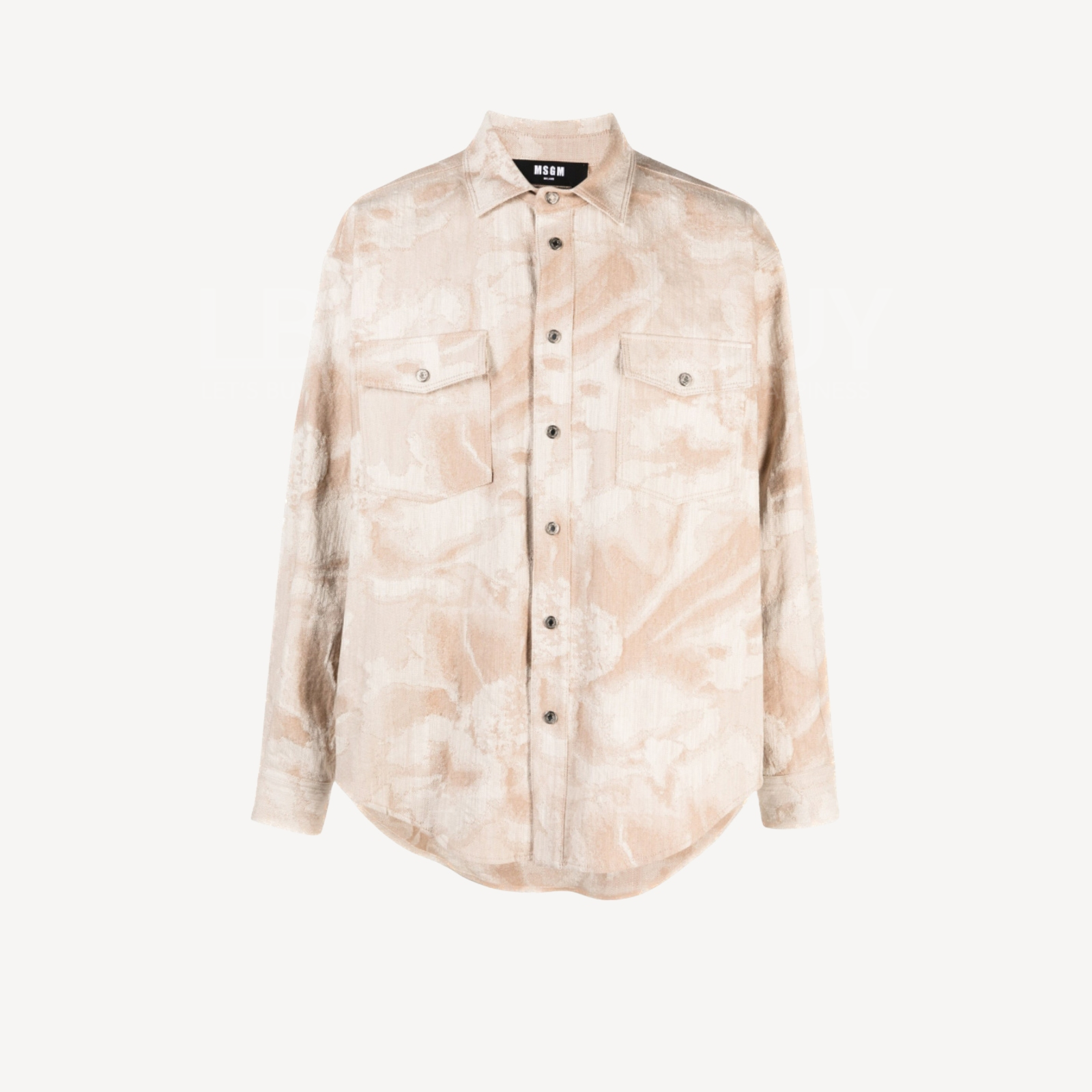 siuma32 ̥୭*✼̥ 　M&M ソマシードリンク MSGM-MSGM patterned-jacquard denim shirt