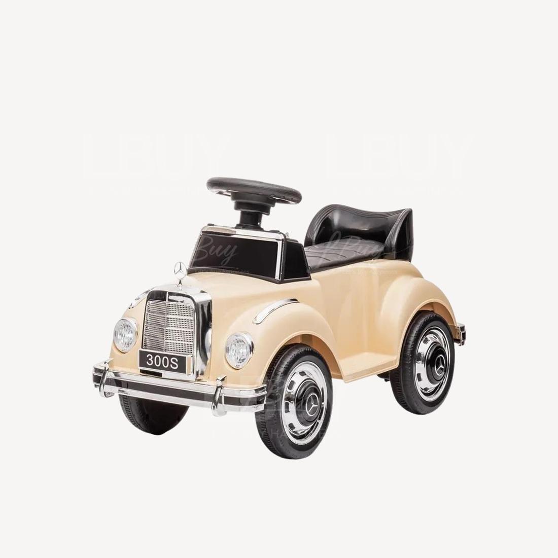 Mercedes-Benz 授權古董老爺兒童電動車 Official Licensed Kids Ride On-Mercedes Benz 300S kids ride on-White