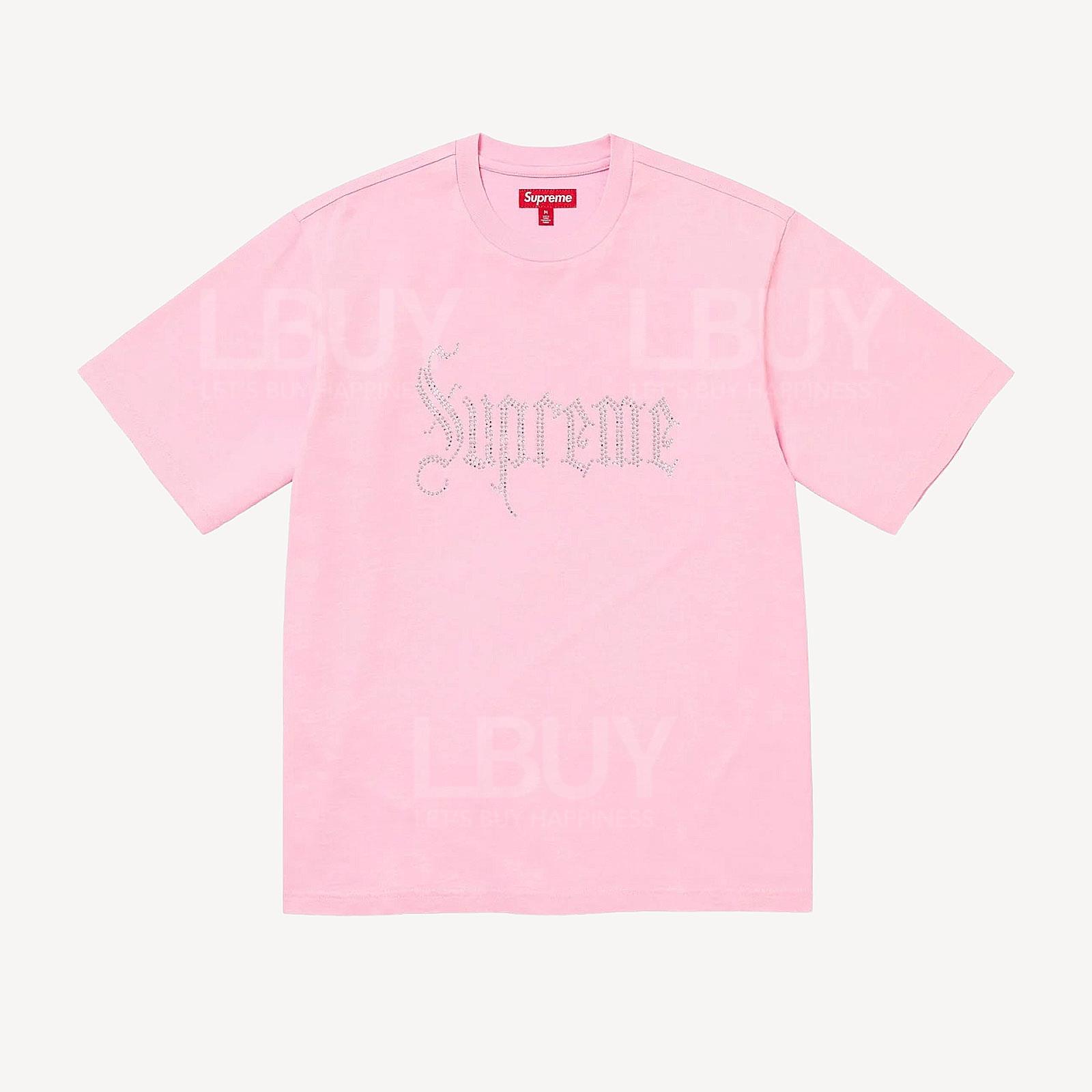 Supreme Rhinestone SS Top Pink