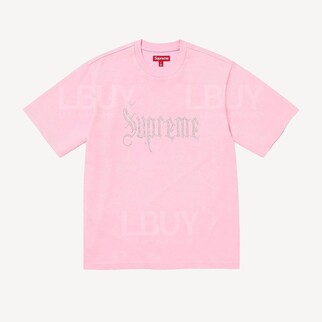 Supreme Rhinestone SS Top Pink