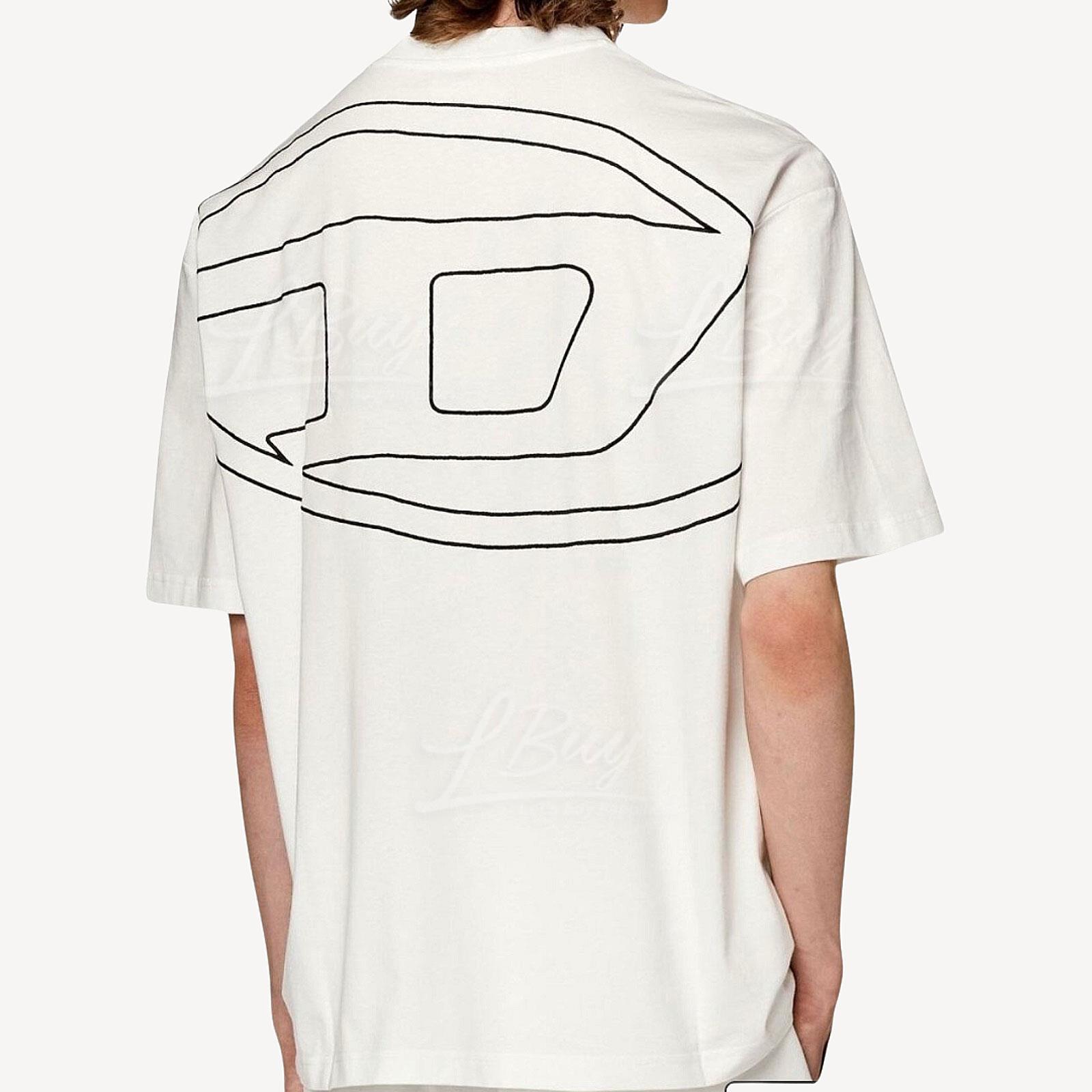 Diesel 白色T-Boqqy-Megoval-D Tee