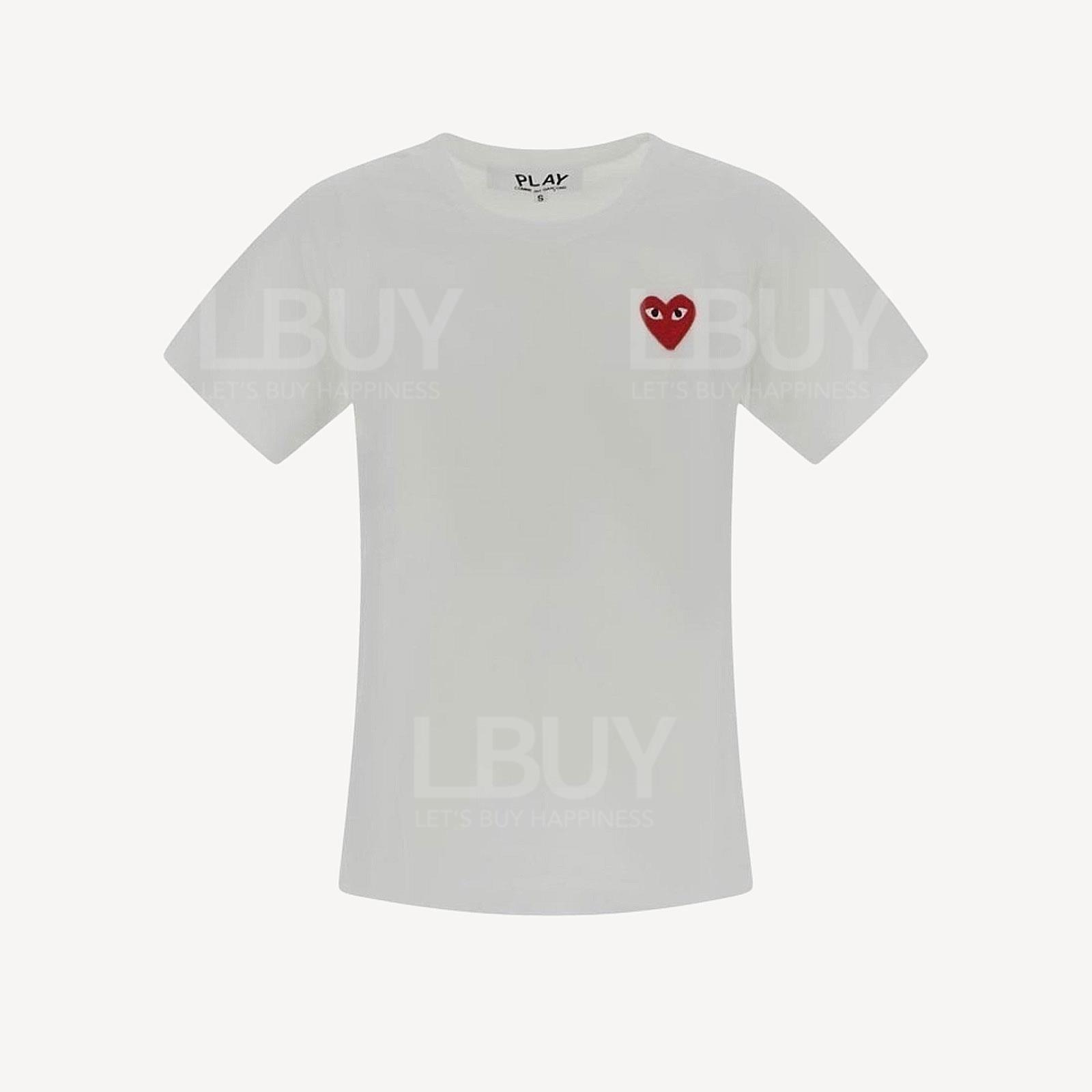 Comme des Garçons Play Heart 紅色心形Logo 女裝短袖T恤 P1T107