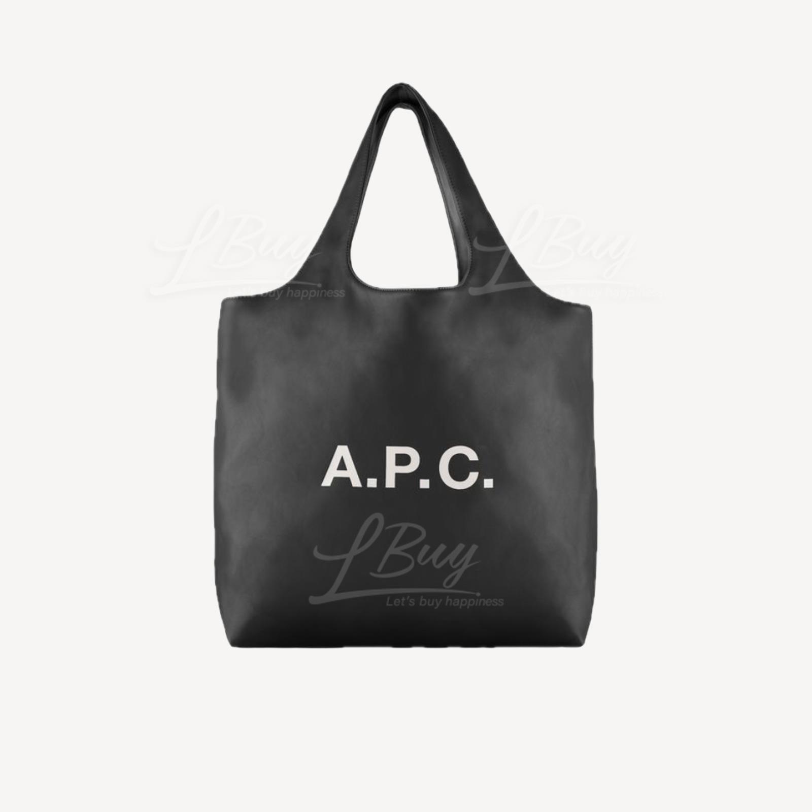 A.P.C. Logo Ninon Tote Bag 黑色大號手挽袋單肩袋