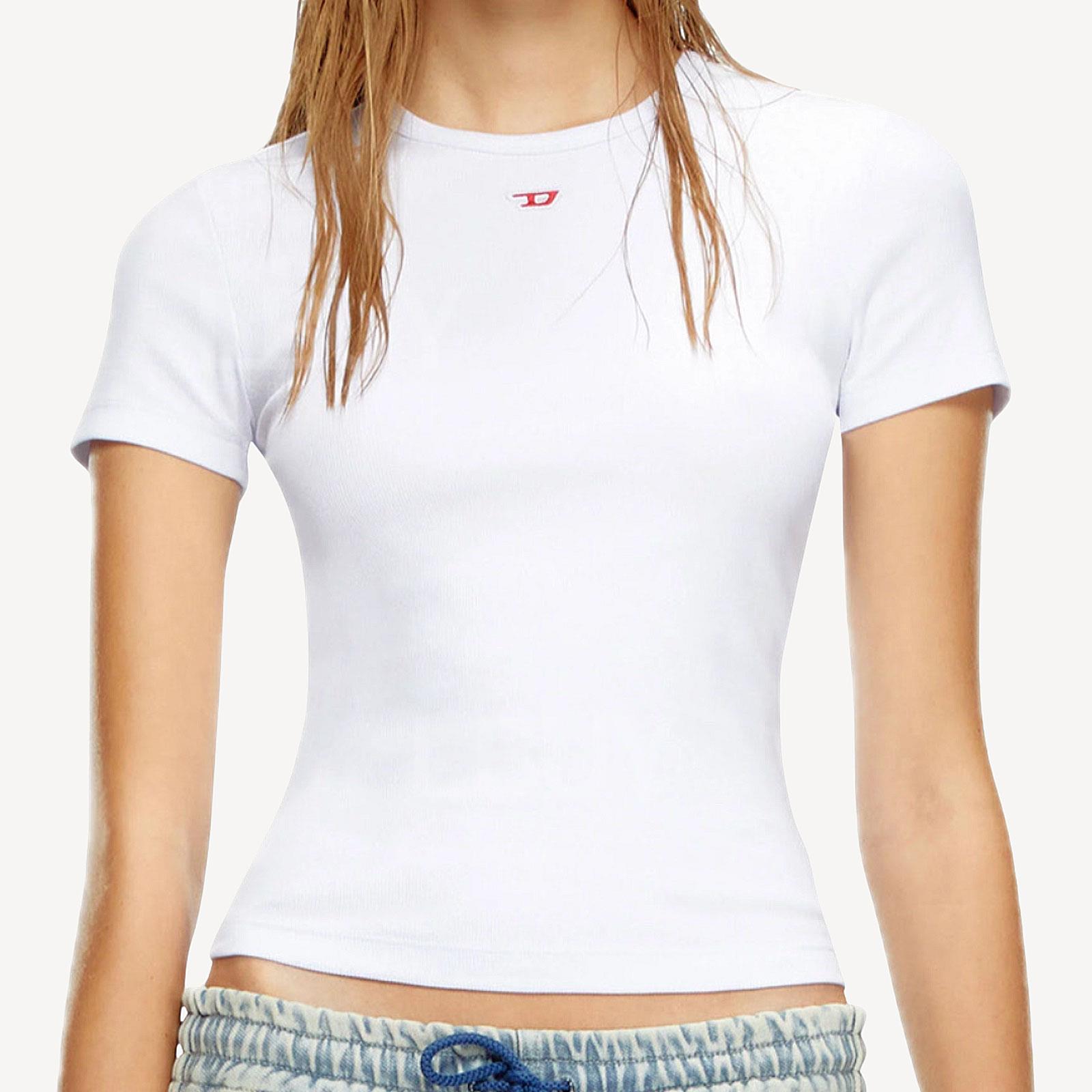 Diesel  D logo 白色短袖T恤