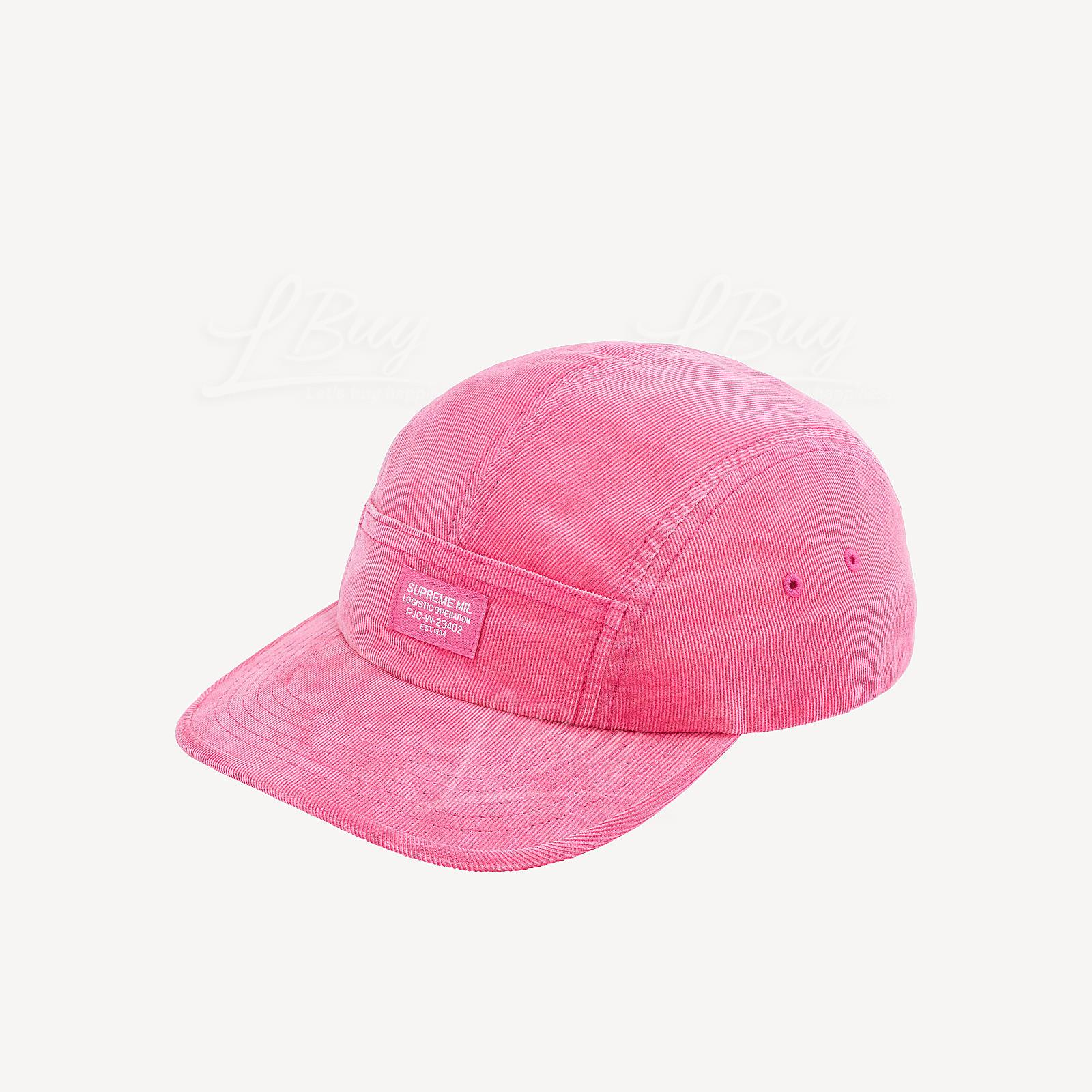 Supreme Corduroy Pocket Camp Cap Pink