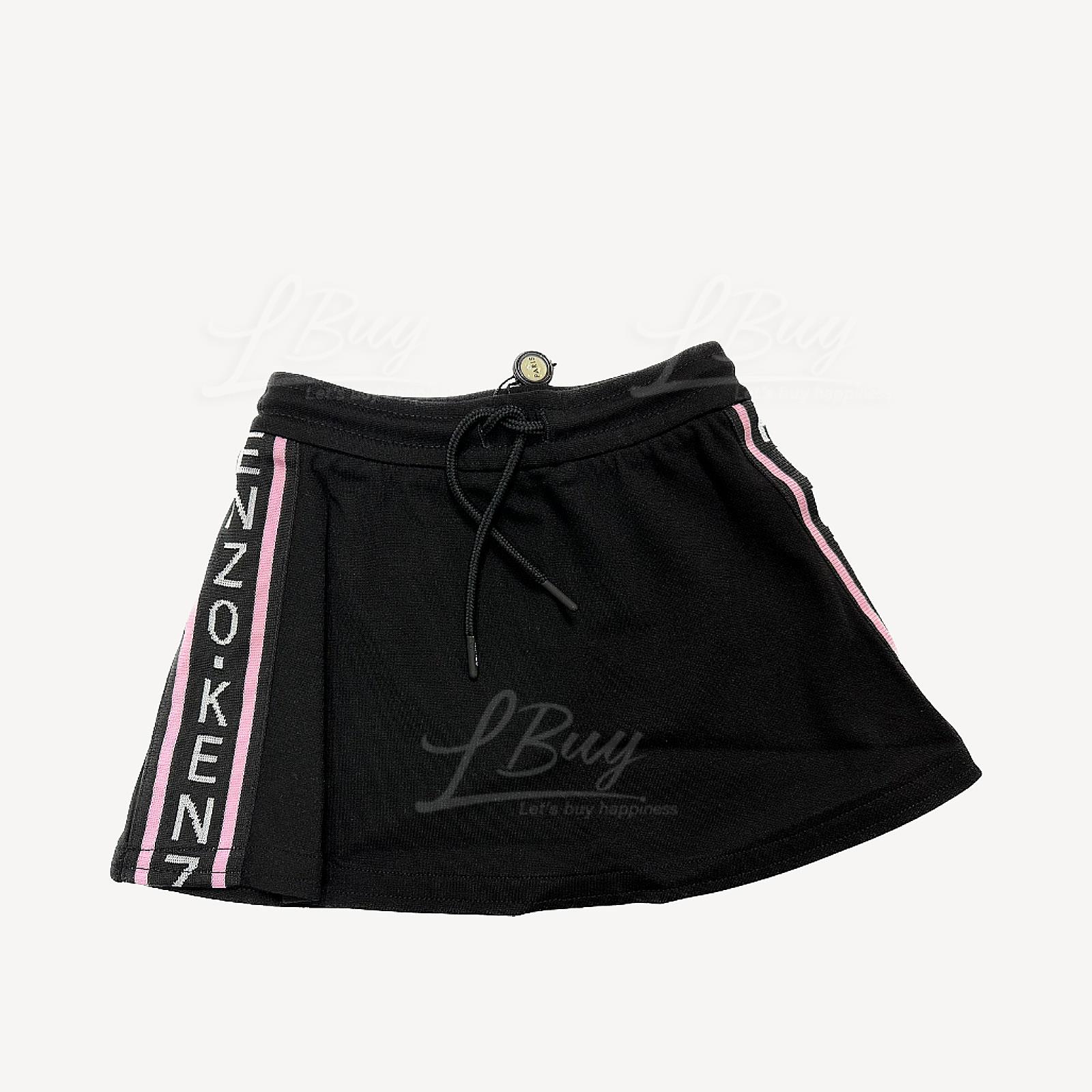 Kenzo Kids 黑色棉質半截裙