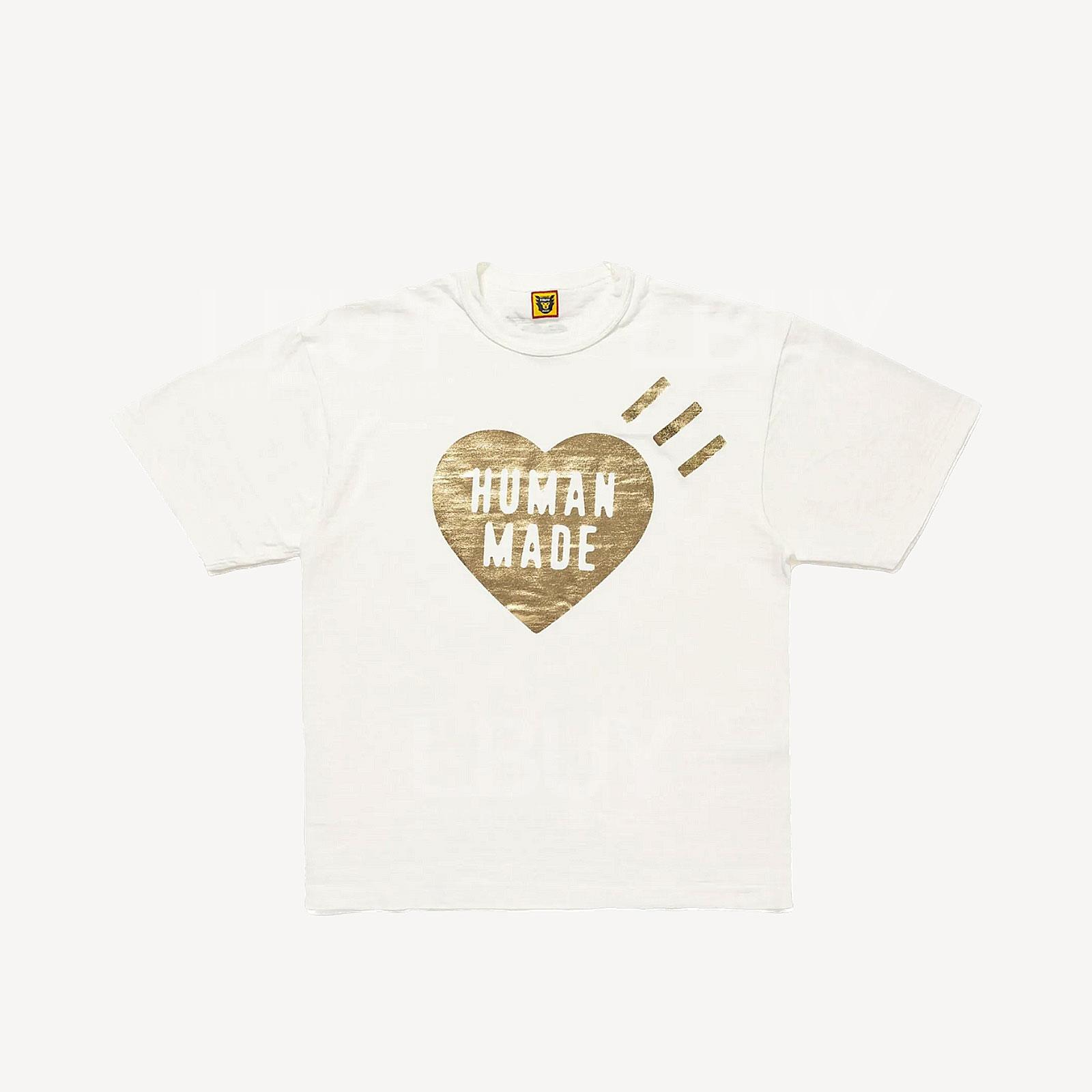 HUMAN MADE HEART TEE T-SHIRT  WHITE