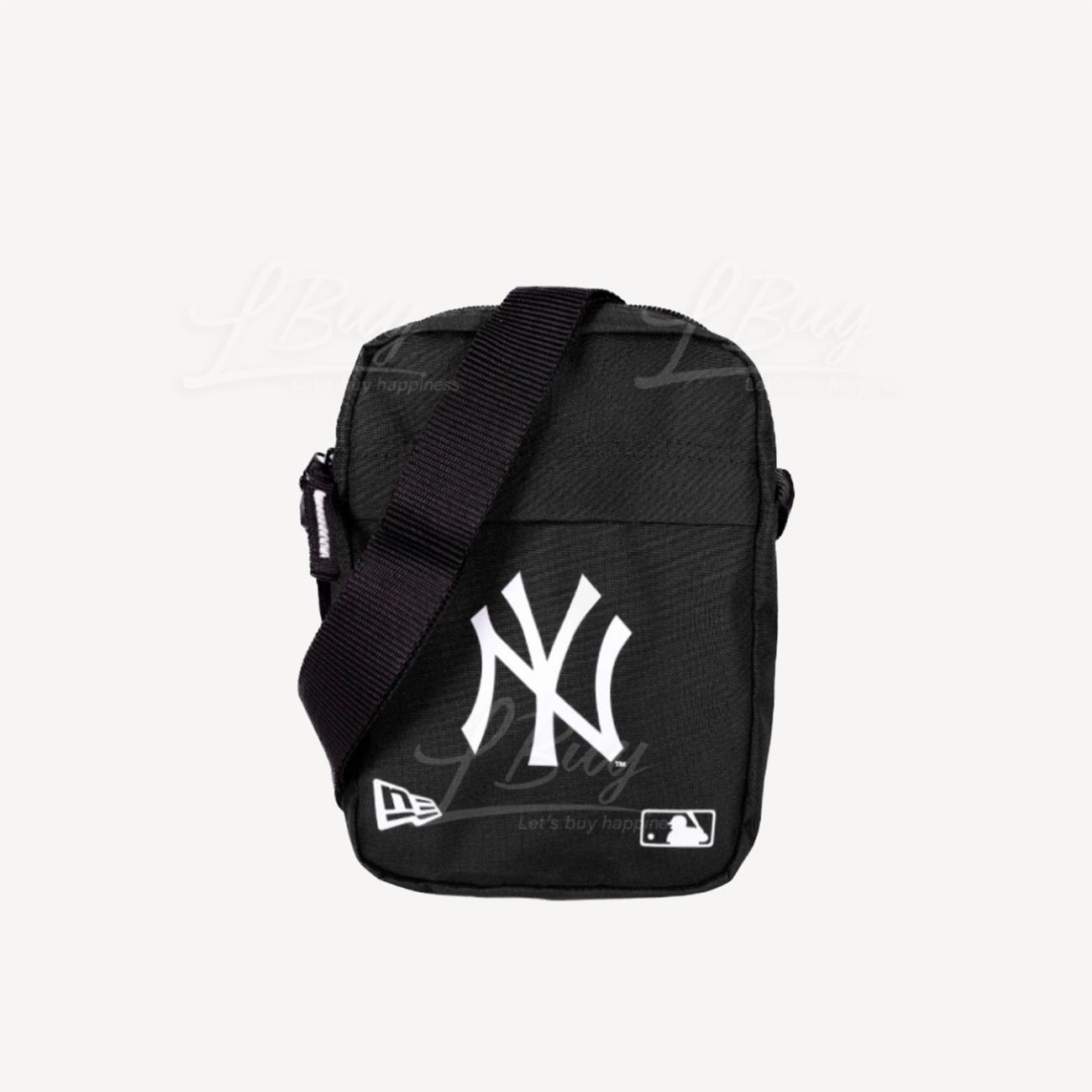 MLB黑拼白日字袋