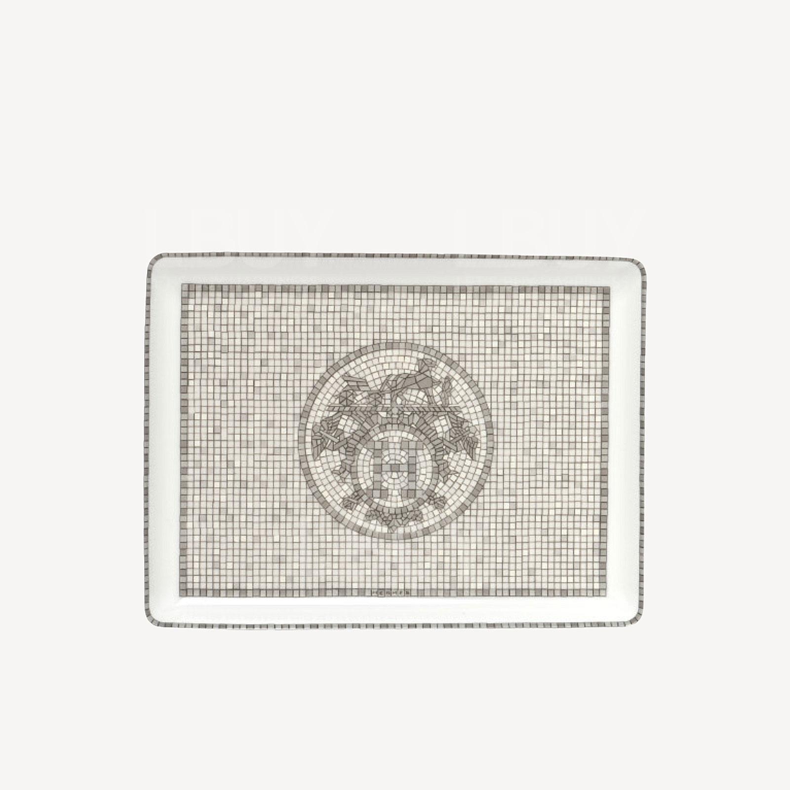 Mosaique Au 24 Sushi Plate-Siver