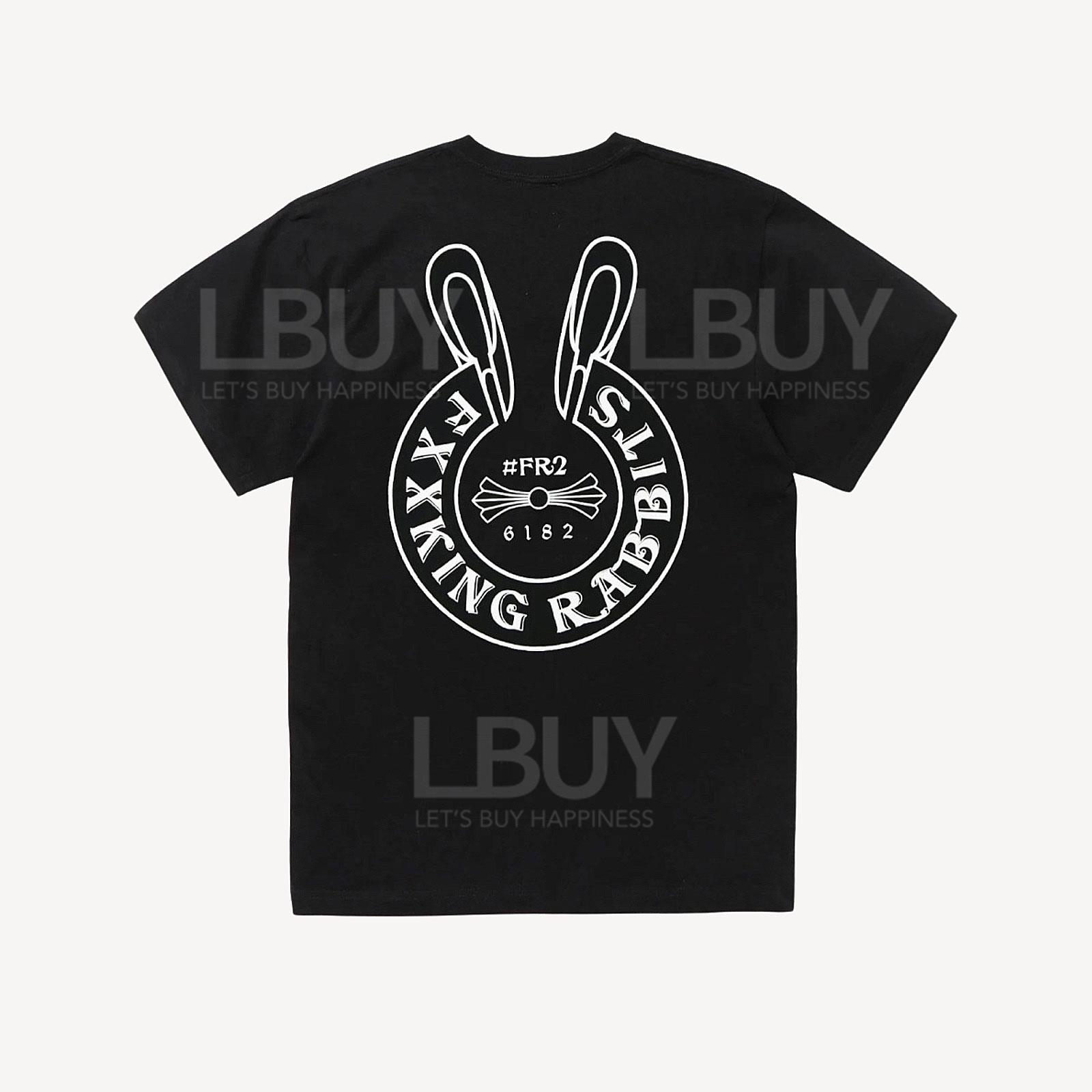 FR2 Logo within Face Outline 黑色短袖T恤