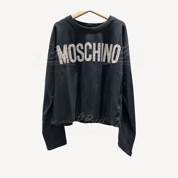 Moschino Long Sleeves Tee T Shirt Black