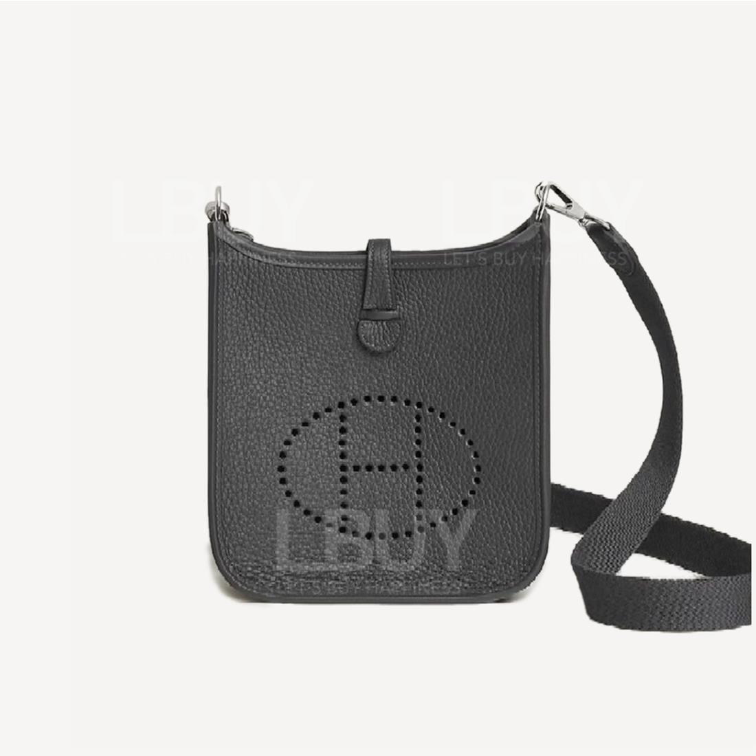 Hermes Mini Evelyne 16 Amazone Bag 大理石灰 85 号色 银扣