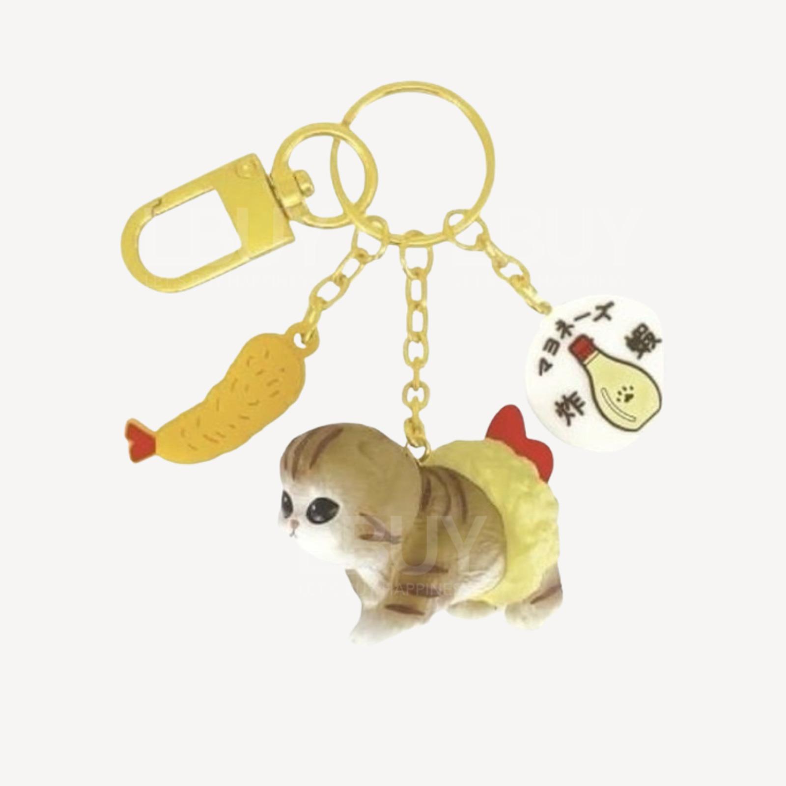 Mofusand貓福珊迪立體公仔鑰匙圈 炸蝦款