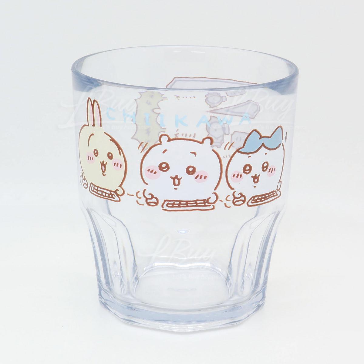  Chiikawa transparent plastic cup holder wording