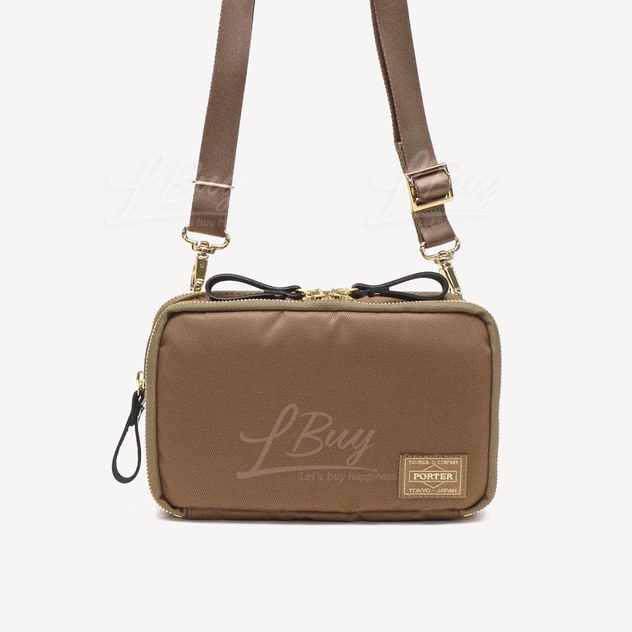 PORTER  SHEA WALLET SHOULDER BAG日本製斜孭袋/銀包(卡其色)