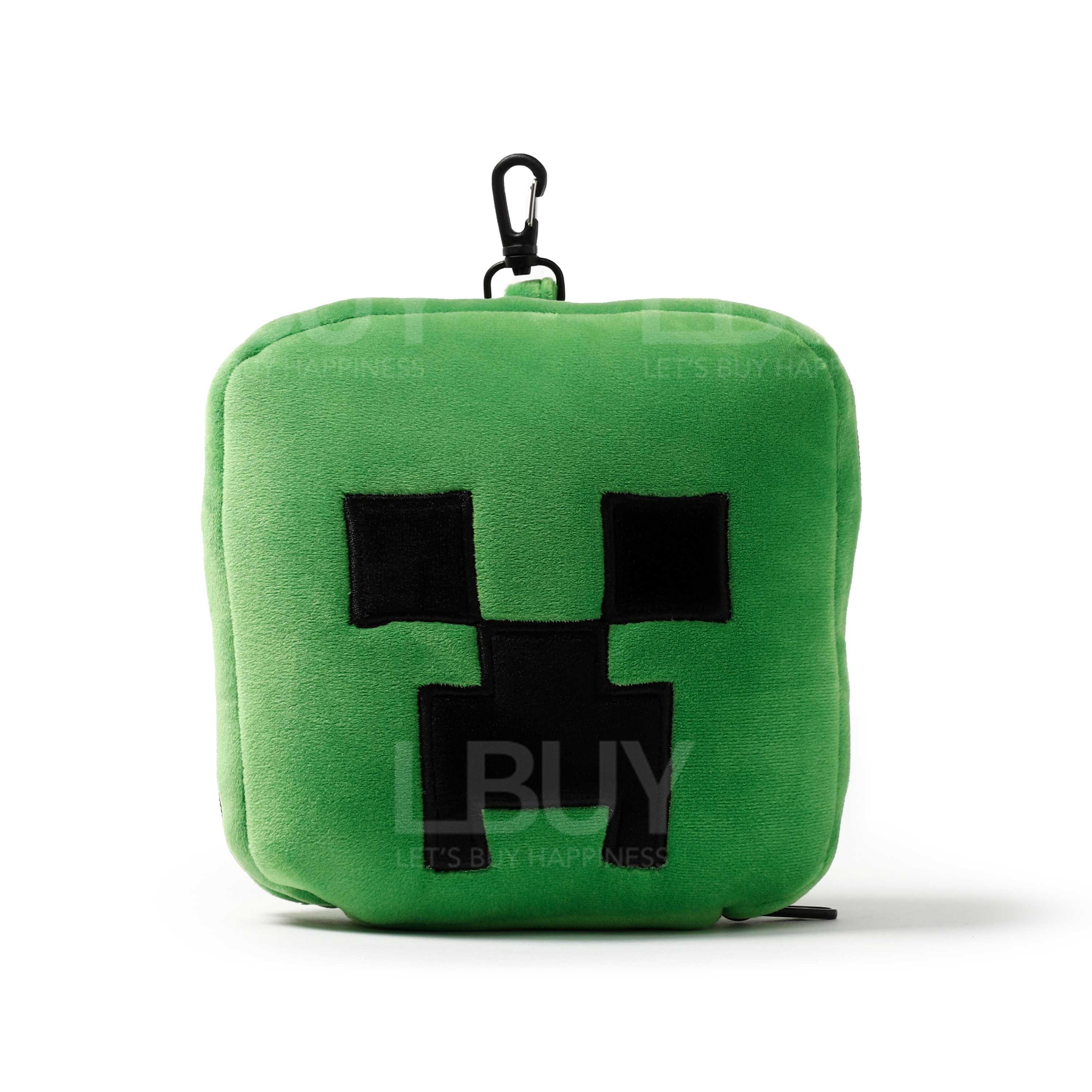 Minecraft Multi-Functional Creeper Plush Pillow with Eye Mask