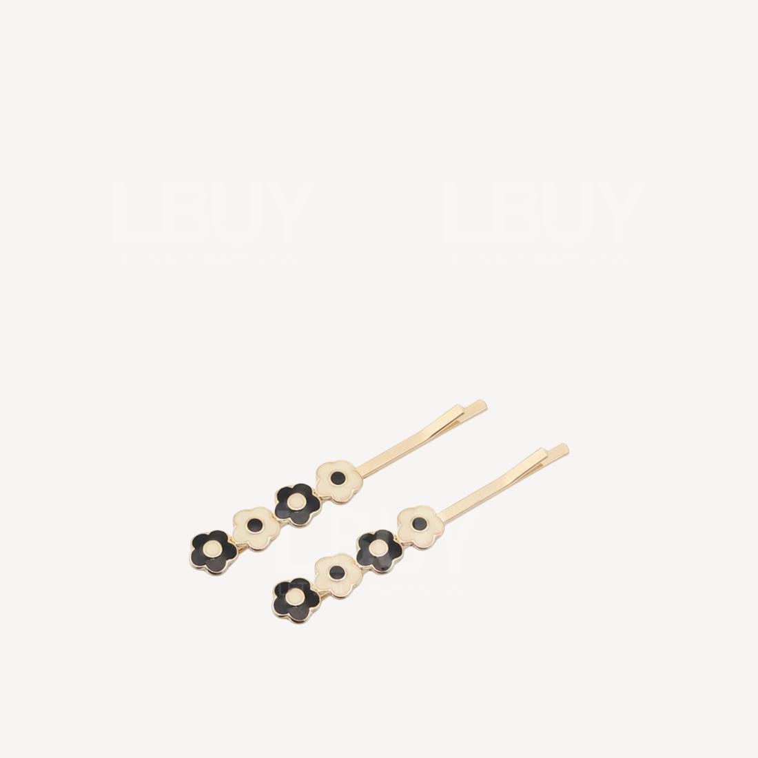 Mary Quant Connect Resin Daisy Hair Clip Set
