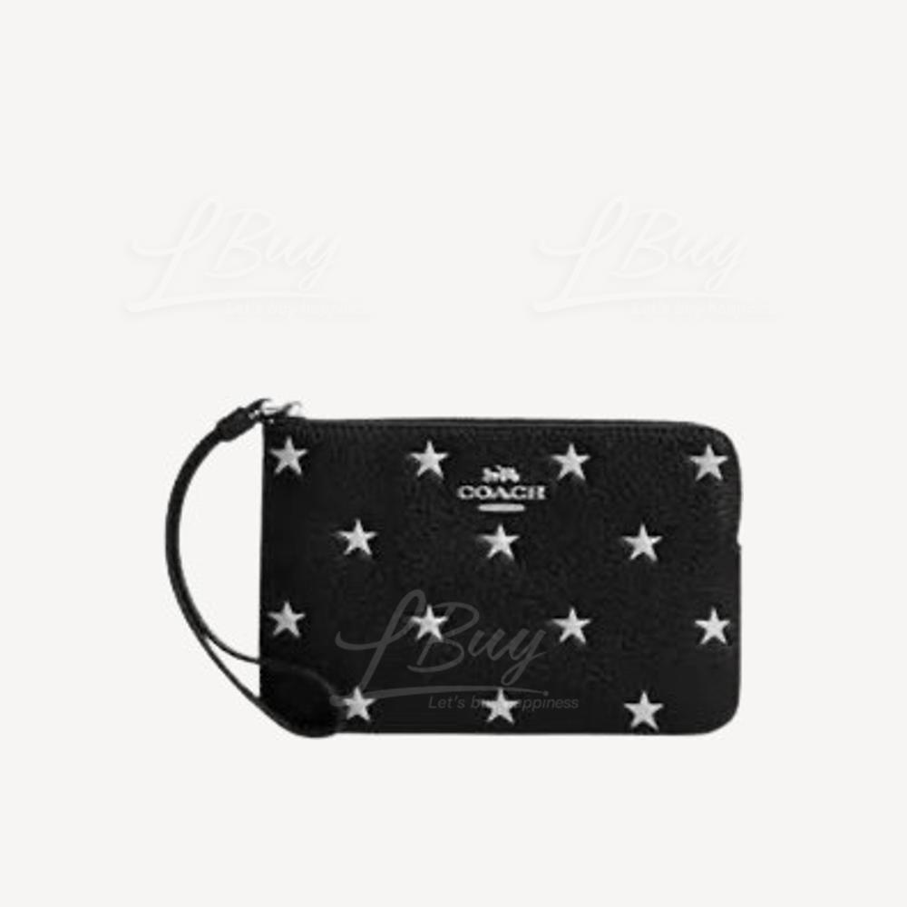 Coach Corner Zip Wristlet With Star Print 星星印花 迷你小皮包