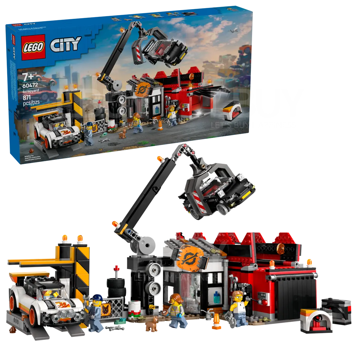 LEGO 60472 City Scrapyard with Cars 7+