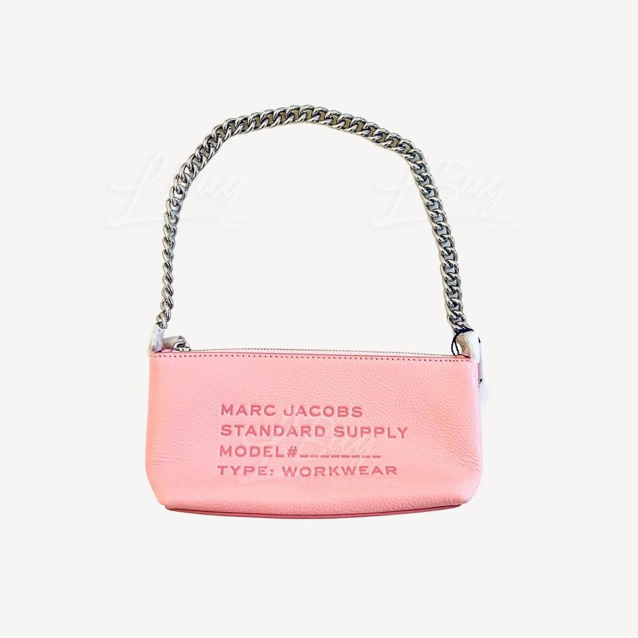 Marc Jacobs Leather wallet wristlet 粉紅色