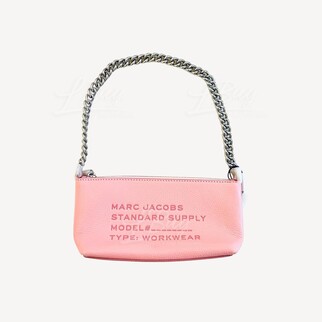 Marc Jacobs Leather wallet wristlet 粉紅色