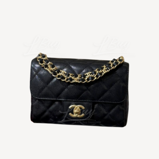 Chanel CF 18cm Black Hanging Lid Handbag AS5239