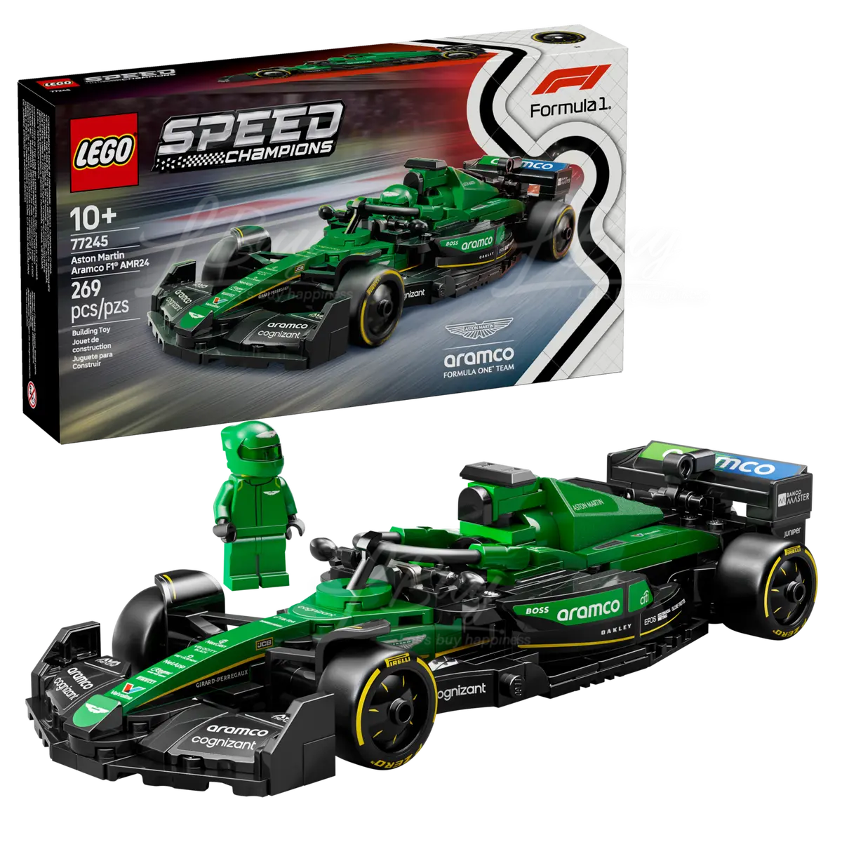 LEGO 77245 Speed Champions Aston Martin Aramco F1® AMR24 Race Car 10+
