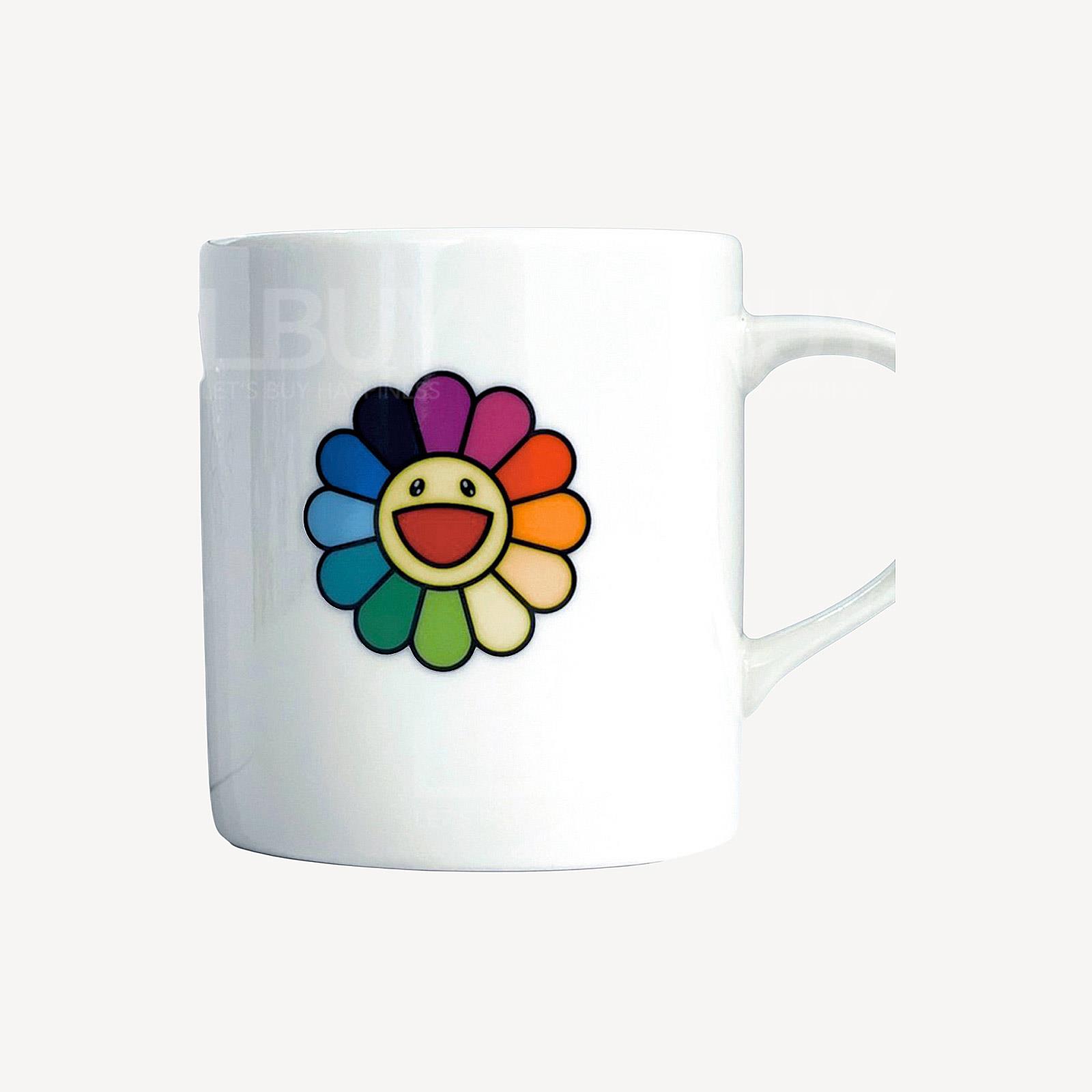 村上隆 Rainbow Flower Logo Mug