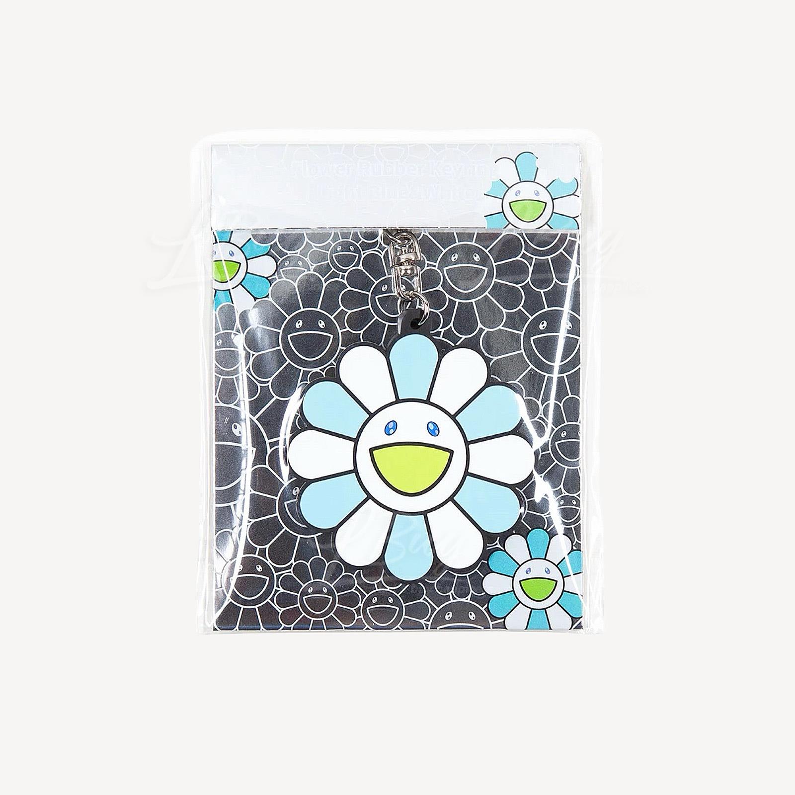 村上隆 Rubber Keyring Light Blue& White