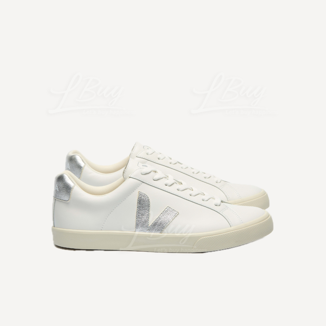 Veja 米色拼銀色Logo 運動鞋