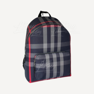 Burberry 红色拼深蓝色 背囊