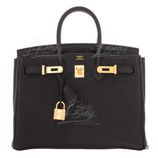 Hermes Birkin 25 Bag 手挽袋 黑色 金扣 K stamp