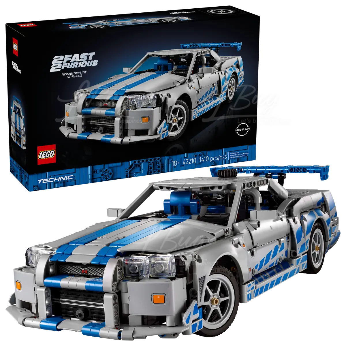 LEGO 42210 Technic 2 Fast 2 Furious Nissan Skyline GT-R (R34) 經典汽車 18+