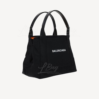 Balenciaga Navy Cabas XS 黑色手挽袋 橙色內格