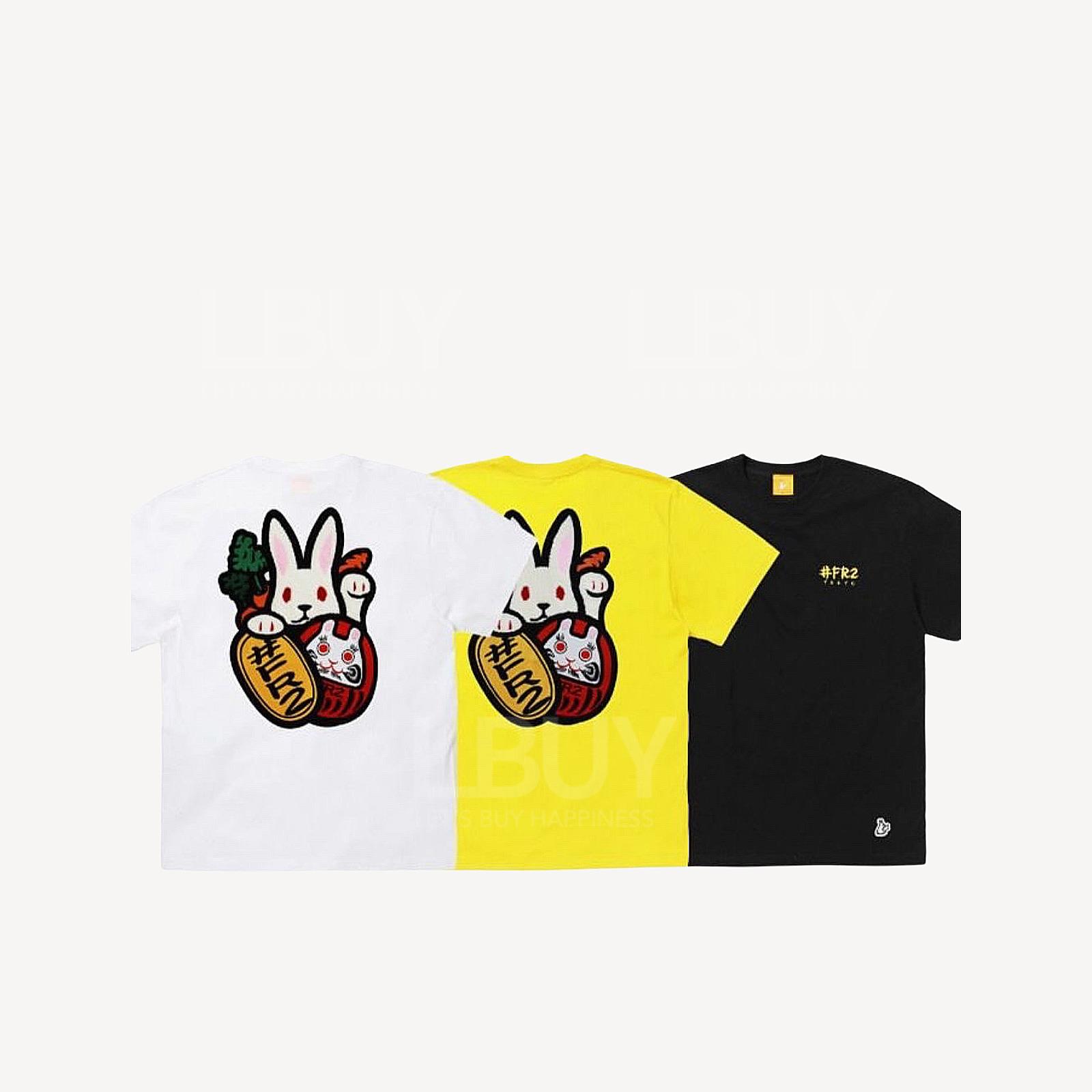FR2 Embroidery Tokyo Rabbit T-Shirt 黑色