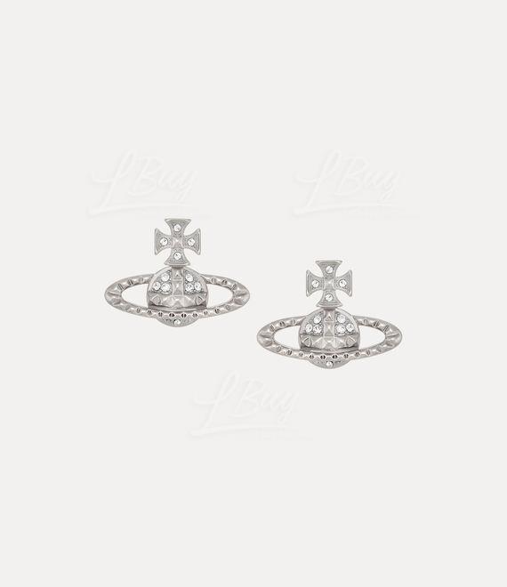 Vivienne Westwood Mayfair bas-relief Earrings Rhodium