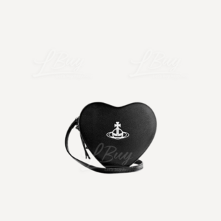 Vivienne Westwood Louise Heart Crossbody Bag Black