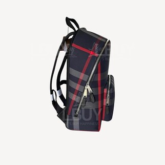 Burberry 紅色拼深藍色 背囊