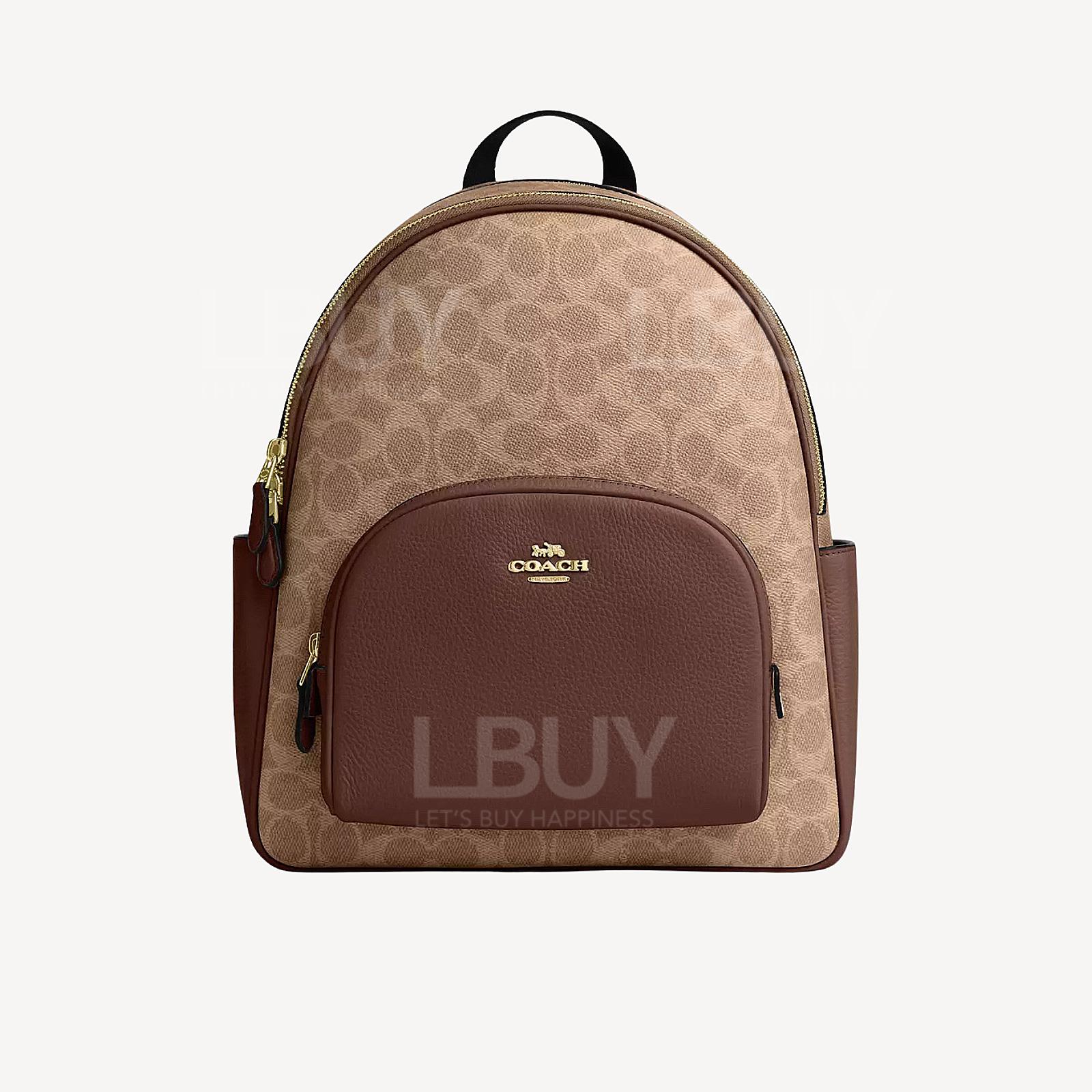 Coach Court Backpack In Signature Canvas