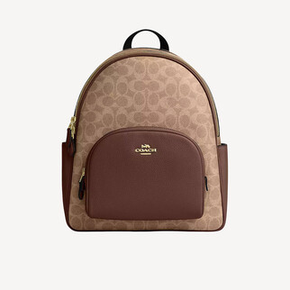 Coach Court Backpack In Signature Canvas