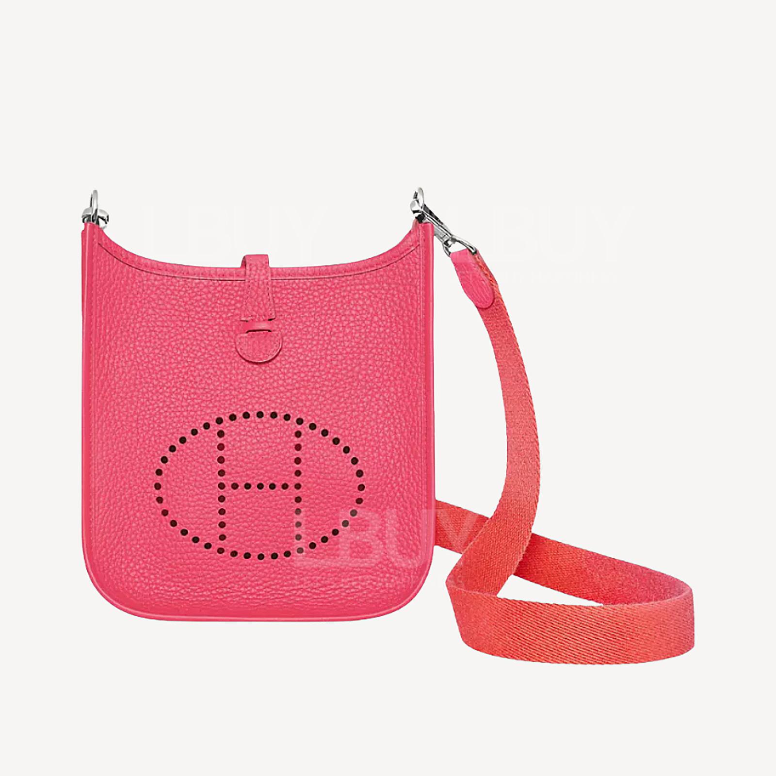 Hermes Mini Evelyne 16 Amazone Bag 唇膏粉 8W