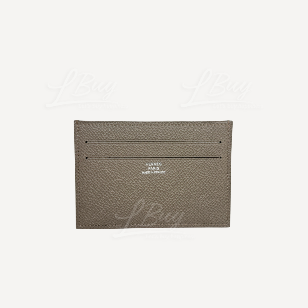 Hermes Citizen Twill 卡片包 锡器灰